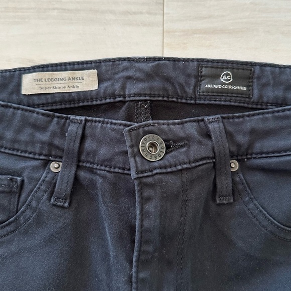 AG Adriano Goldschmied Black Skinny Pants - Picture 3 of 7